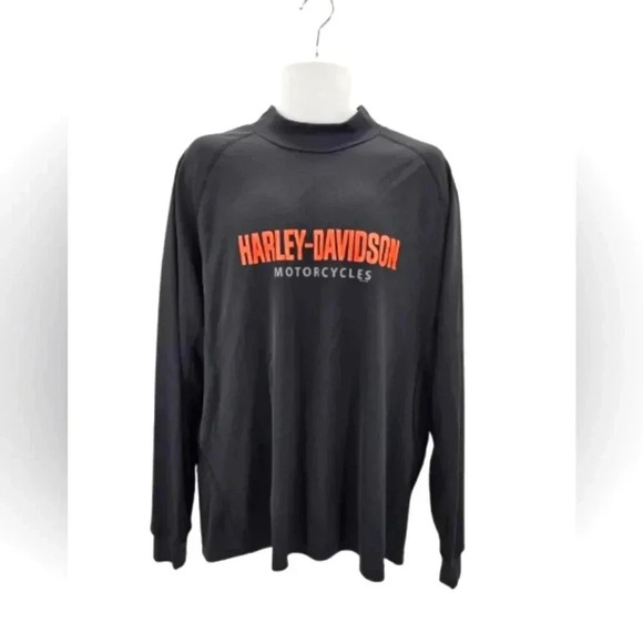 Harley-Davidson Pullover Mock Neck Shirt Woodstock, New York - Picture 2 of 10